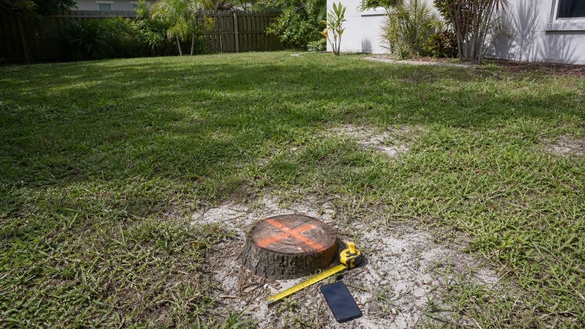 Stump grinding quote prep in Brevard County
